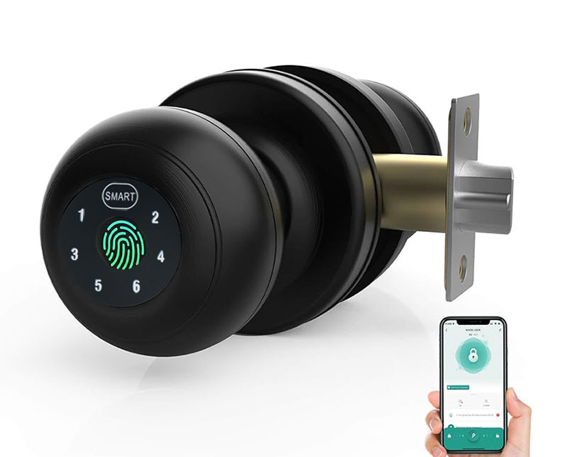 Bluetooth Fingerprint Door Knob Lock: ZDSL-KB01