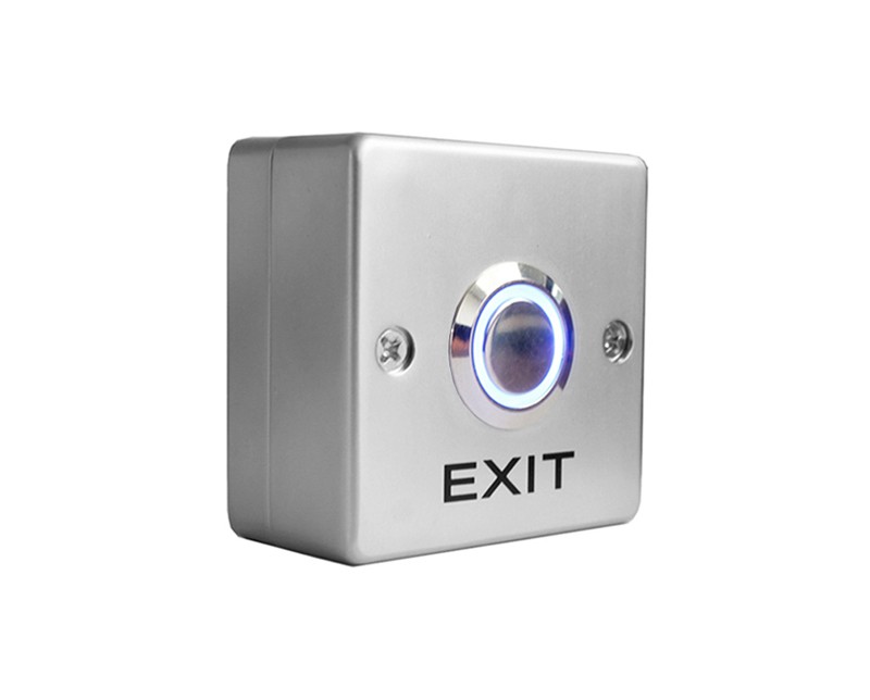 Button with blue LED