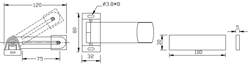 Wireless/Wired Rolling Door Sensor/Shutter Sensor(图1)