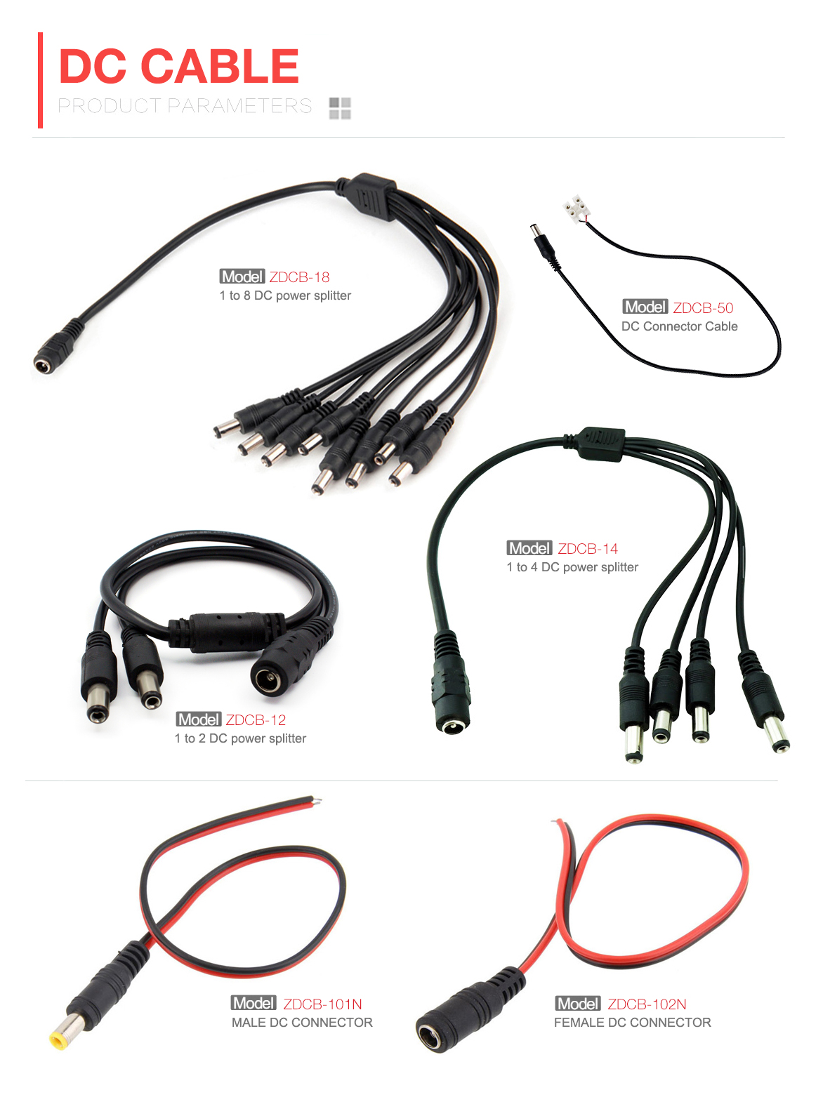 DC Cable for CCTV cameras(图1)