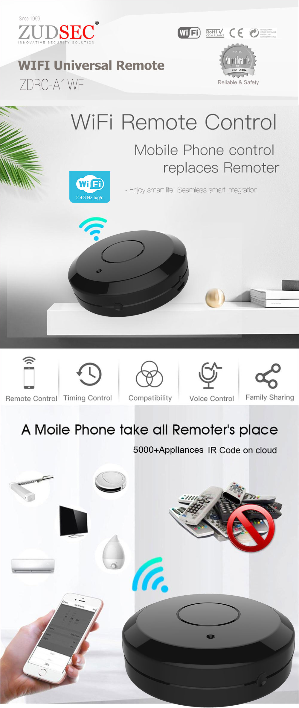 Wi-Fi DIY Smart Switch Wireless Remote Control for Household Appliances  Universal Module for Smart Automation Solution Smart Life/Tuya Compatible -  China Remote Control Switch, WiFi Switch